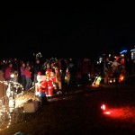 The line for Santa